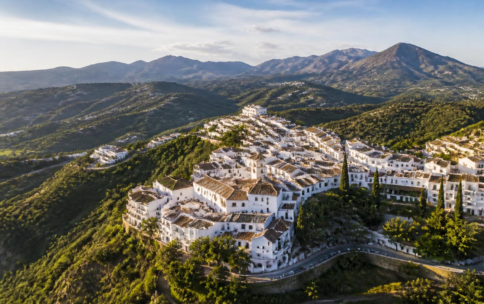 Benahavís village in the Andalusian hills